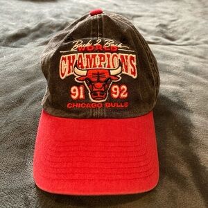 Mitchell & Ness Black and Red Champs Game Cap